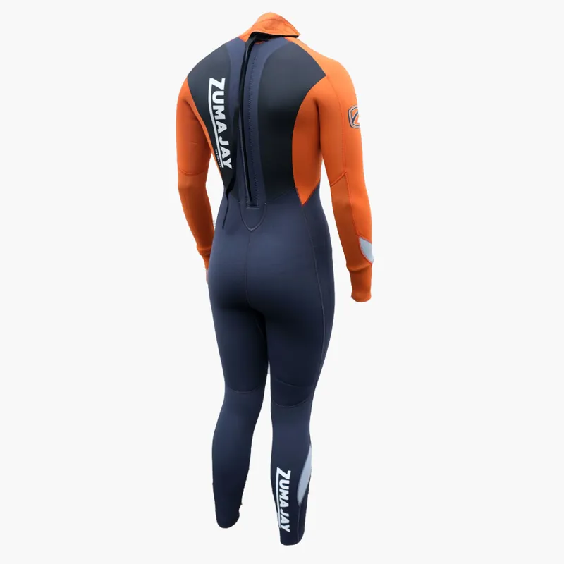 Zuma Jay Junior 4/3 Primo Back Zip Wetsuit Orange-1
